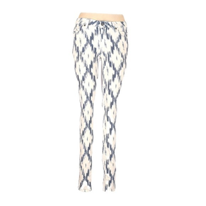 Paige 28 Verdugo Ultra Skinny white southwestern boho retro‎ pattern jeans